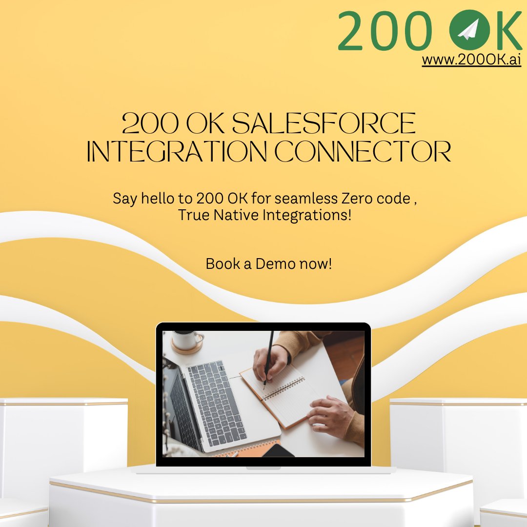 200OKai's tweet image. Say goodbye to clunky Salesforce integrations and hello to 200 OK! Our native integration solution is the best way to streamline your business processes and improve efficiency. bit.ly/3LmrP27  #200OK #SalesforceIntegration #NativeIntegration #BusinessSolutions