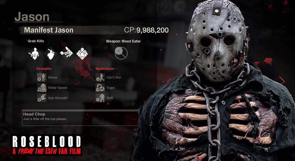 ThePeterAnthony's tweet image. Rose Blood Jason (Jason Brooks) if he was in the Friday The 13th Video Game. Love the weapon! 

#fridaythe13th
#fridaythe13thgame
#jasonvoorhees
#videogames