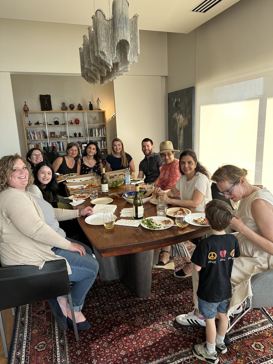MCPER_EDU's tweet photo. Dr. Sharon Vaughn's @utexascoe doctoral and postdoctoral students celebrated the end of the year with a fun dinner at Dr. Vaughn's house last night.  Congrats on a successful year! https://t.co/lnnHjt7m1E