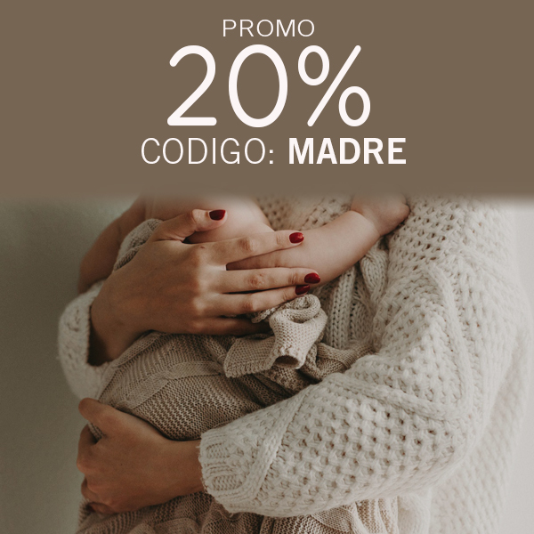 Porque una madre sólo hay una, os ofrecemos un descuento especial del 20% en todos nuestros productos de la tienda online del 4 al 8 de mayo.