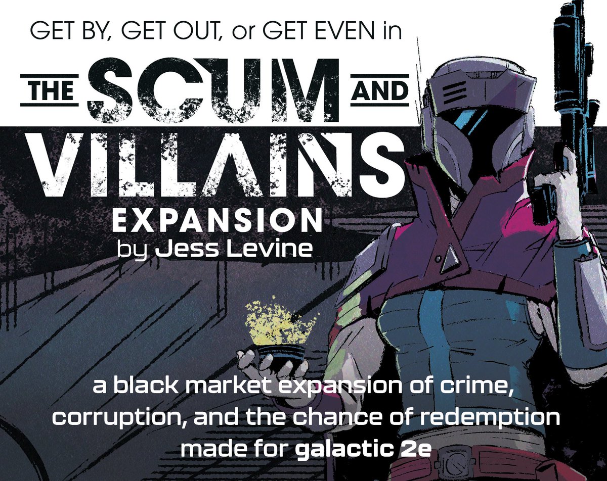 jessfromonline's tweet photo. the #MayThe4thBeWithYou bundle has:
- galactic 2e by @rileyrethaI
- the scum & villains expansion
- going rogue 2e, my Rogue One-inspired expansion
- galactic: cyberpunk, expansion
for just $20! 40% off!
each extra $10 adds a community copy TO ALL 4!
🔗: https://t.co/vtvTuOgqi4 https://t.co/JYr1W8ZIiL