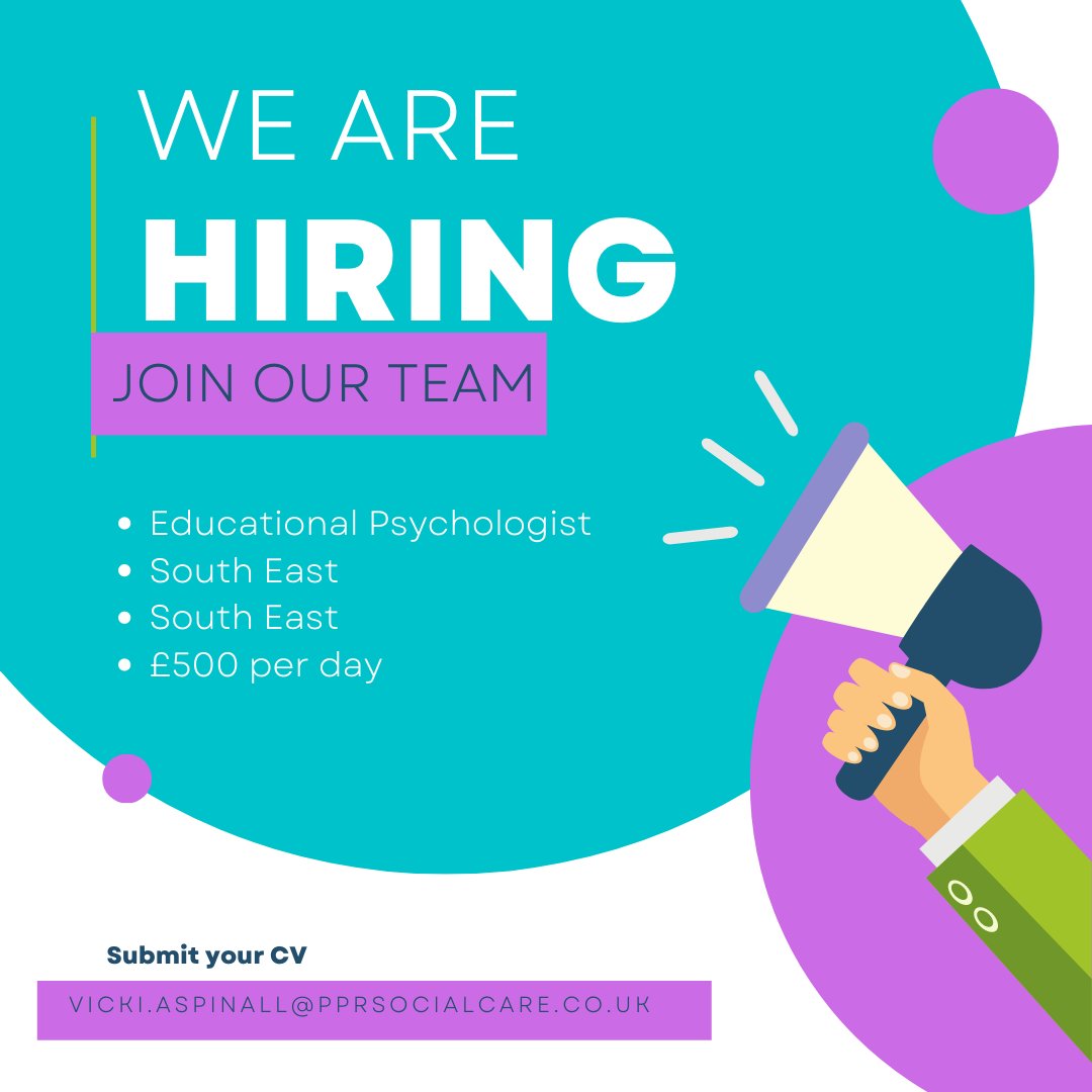 We have an #opportunity for qualified #educationalpsychologist on the beautiful #southeast coast. Paying £500 per day.
 
Call or message me for more information 
 
#educationalpsychology #locumjobs