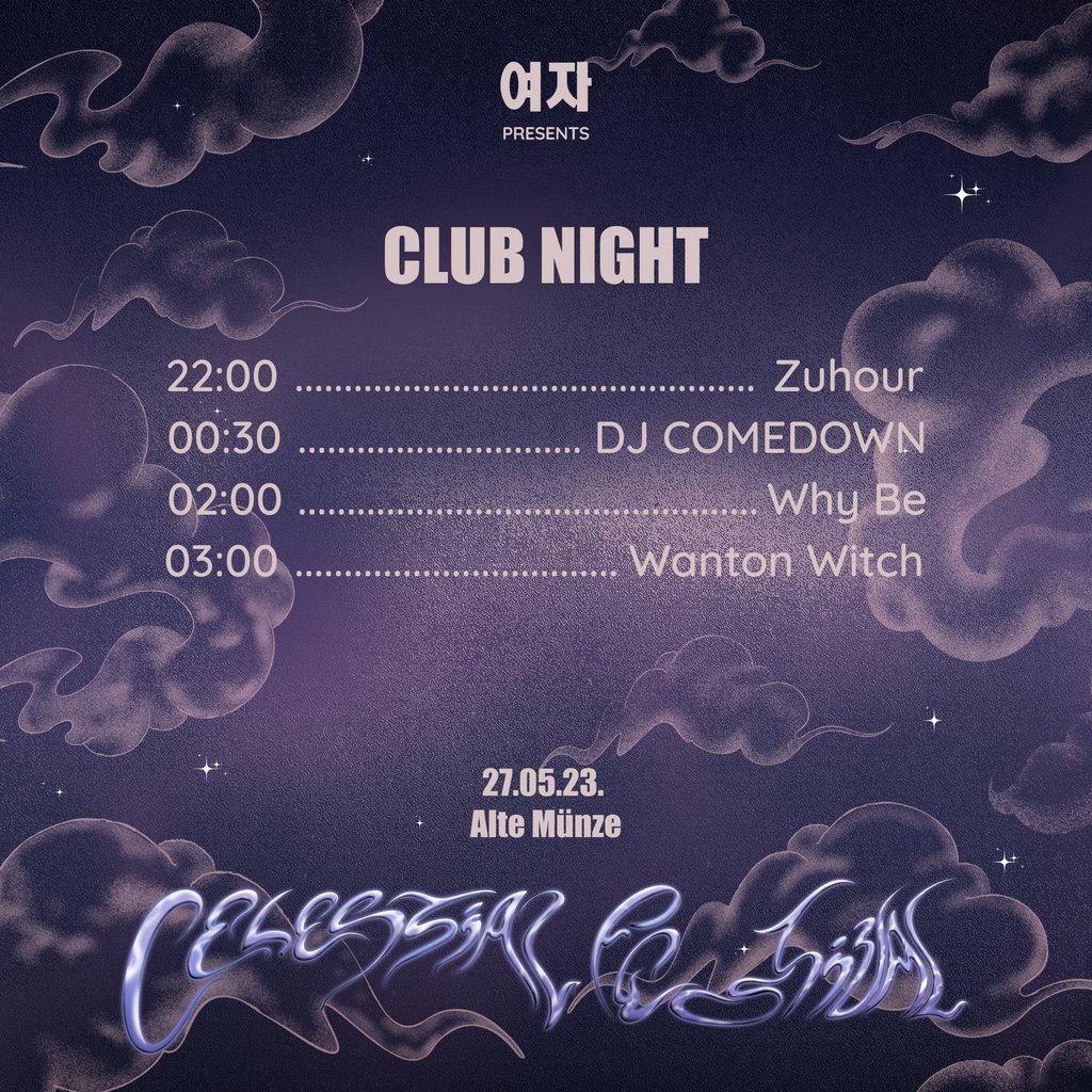 yeoja_mag's tweet photo. Have you heard? CELESTIAL FESTIVAL will be hosting our club night on Saturday evening following Säye Skye's (@sayeskye) performance! 😈 😈 😈 ⁠⁠ Club night is included in DAY 1 tickets and FULL FESTIVAL tickets only! ⁠ https://t.co/vrB9jDnNw0