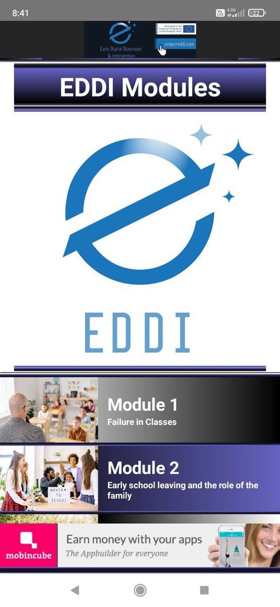 📣The EDDI (Early Diagnosis and Intervention) project key outputs are now ready for exploration‼️
🧐Discover the ESL (Early School Leaving) topics and issues that we addressed in our #EDDI Project #elearning area