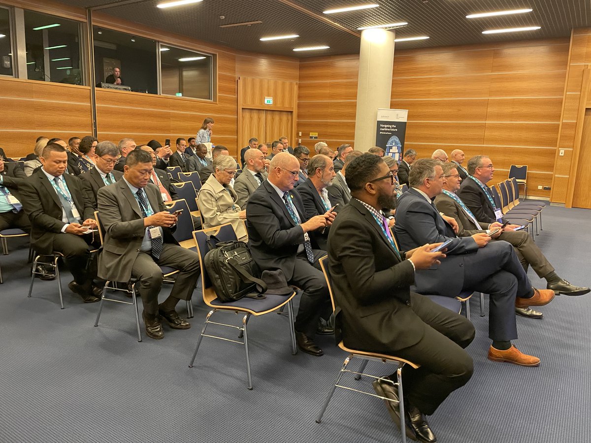 UKHO's tweet photo. Today we held our second seminar, Navigating the maritime future, at @IHOhydro Assembly. We discussed the safe and secure use of hydrographic data in an increasingly connected and digitalised industry.
#IHOAssembly #mappingtheocean https://t.co/XrtHB8Uy5G