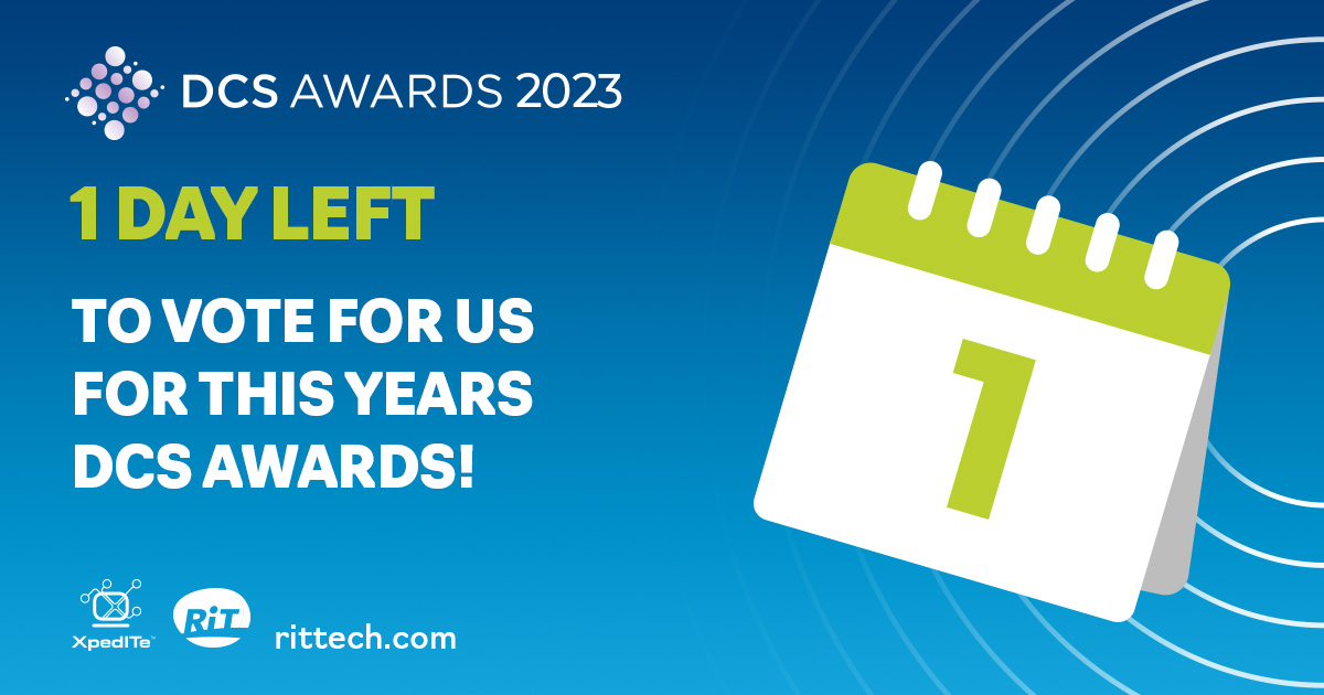Voting for the DCS Awards 2023 closes tomorrow! 

Please vote for us as your, 

Data Centre Facilities Vendor of the Year 🏆

#RiTTech #Awards #DCSAwards2023 #DCIM #UIIM 
lnkd.in/eNbqTXuR