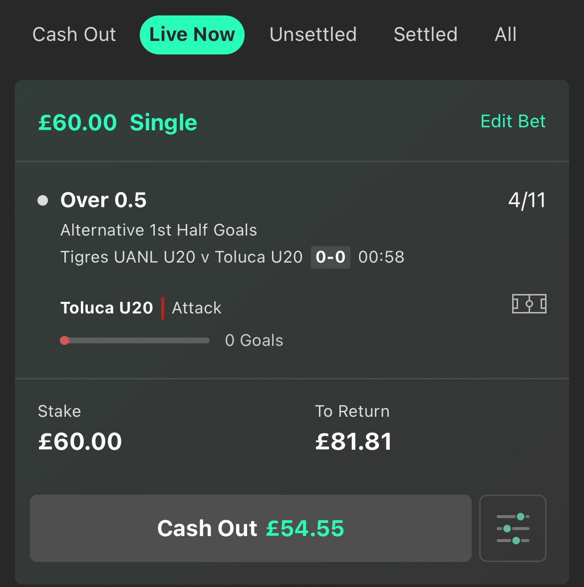 jordyf23's tweet photo. @BettingAccas It’s on bet365 for those who can’t find it. https://t.co/XmuRh0iGxN