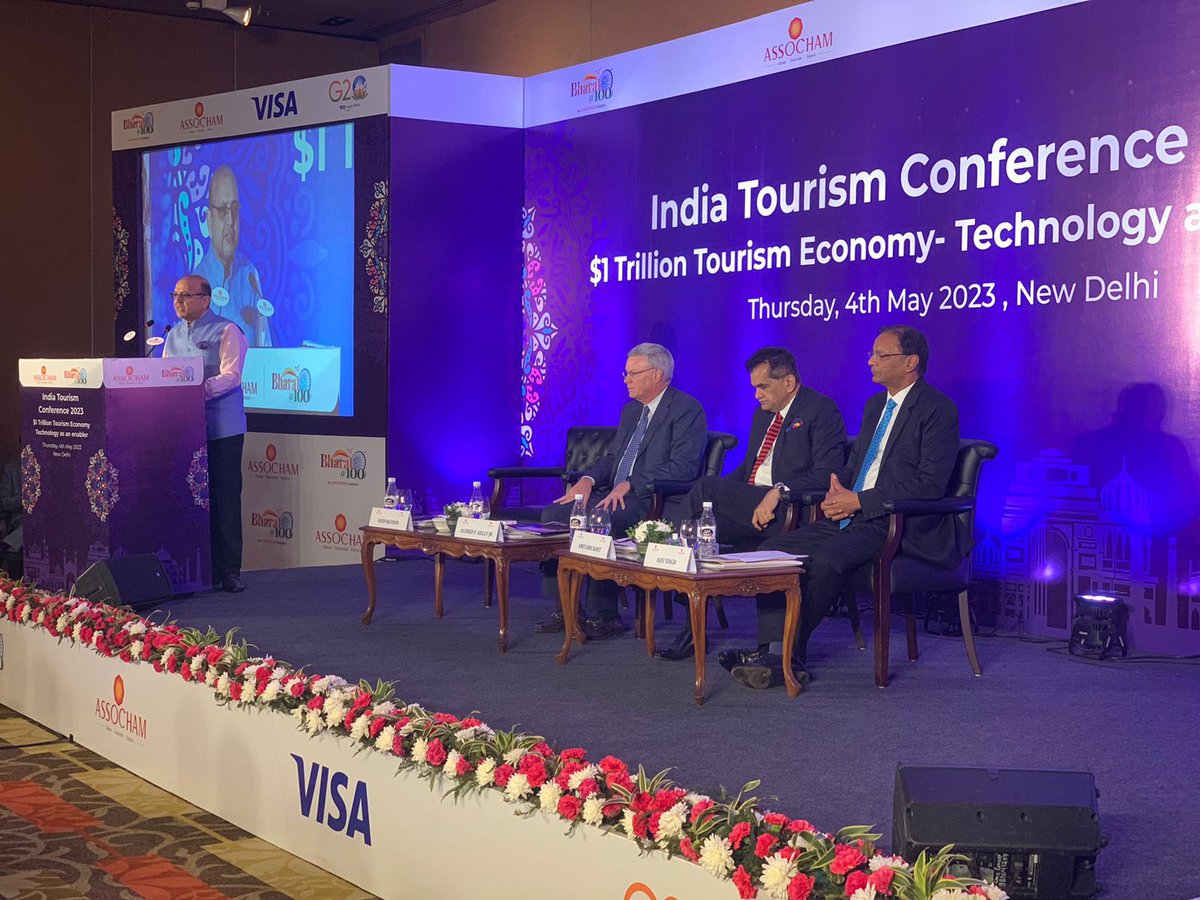 amitabhk87's tweet photo. Pleasure to release @Visa and @EYnews tourism report on🇮🇳 today. Our tourism sector is a big area of growth that contributes greatly to employment generation &amp; sustainable development. This report will lead to more investments in the  sector, stronger PPPs &amp; greater collaboration https://t.co/jPACuZbtb5