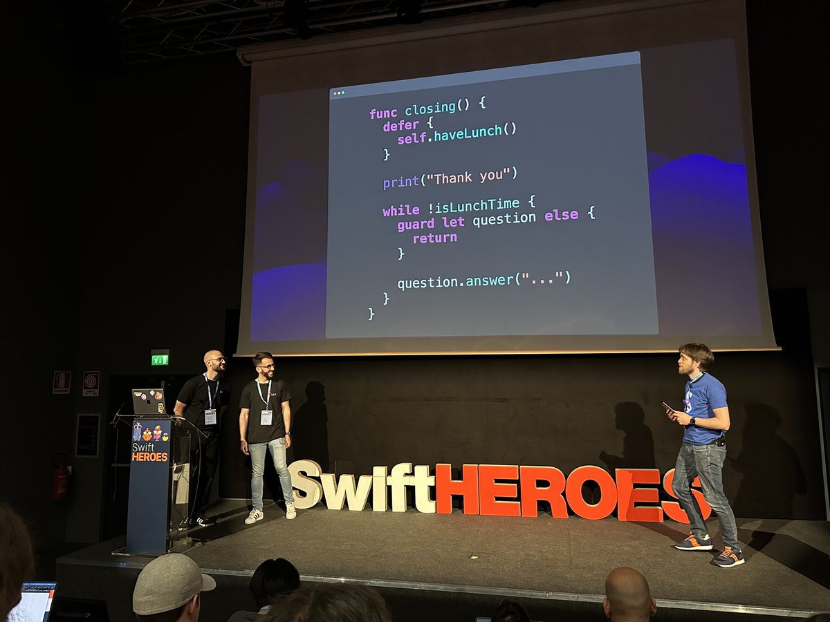 Proud of <a href="/PasqualeSpisto/">Pasquale Spisto</a> and <a href="/Enzocorsiero/">Enzo</a> for their talk at <a href="/swiftheroes_it/">Swift Heroes</a>. 💜
Stay tuned for updates on Molecule!