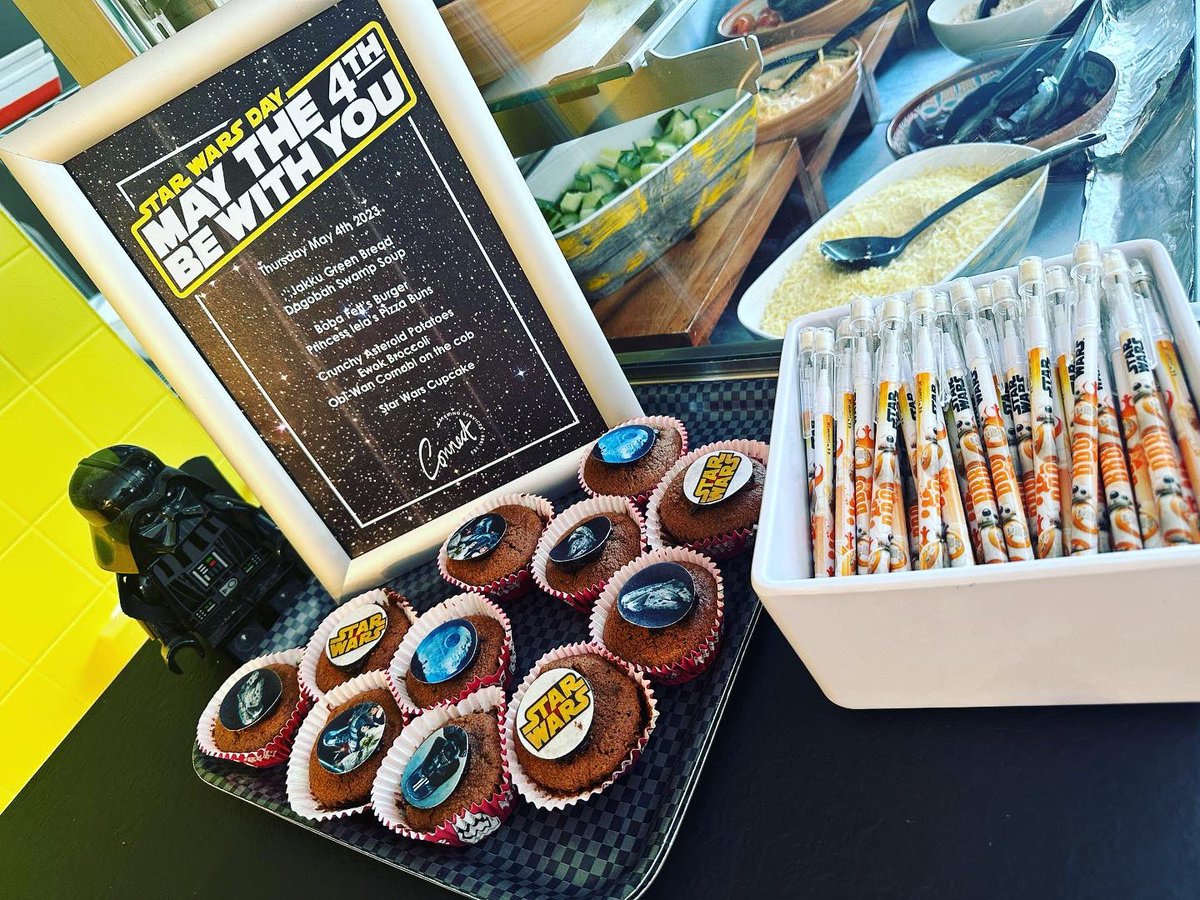 MAY THE 4TH BE WITH YOU 🌟 A special Star Wars Lunch for our children today #Maythe4bewithyou #prepschoollife #daiglen @ConnectCaterin9