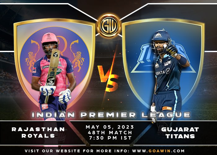 gocricketlovers's tweet photo. MATCH 4️⃣8️⃣ - The upcoming encounter between Rajasthan Royals and Gujarat Titans is crucial for both teams to get some momentum back in their IPL campaign. 🧐
Who do you think will win???🤔
Your Answer is Important,
Contact WhatsApp 📲 +63 916 420 0074
#GoAWin #Match48 #IPL2023 https://t.co/NUZ5vApL5o
