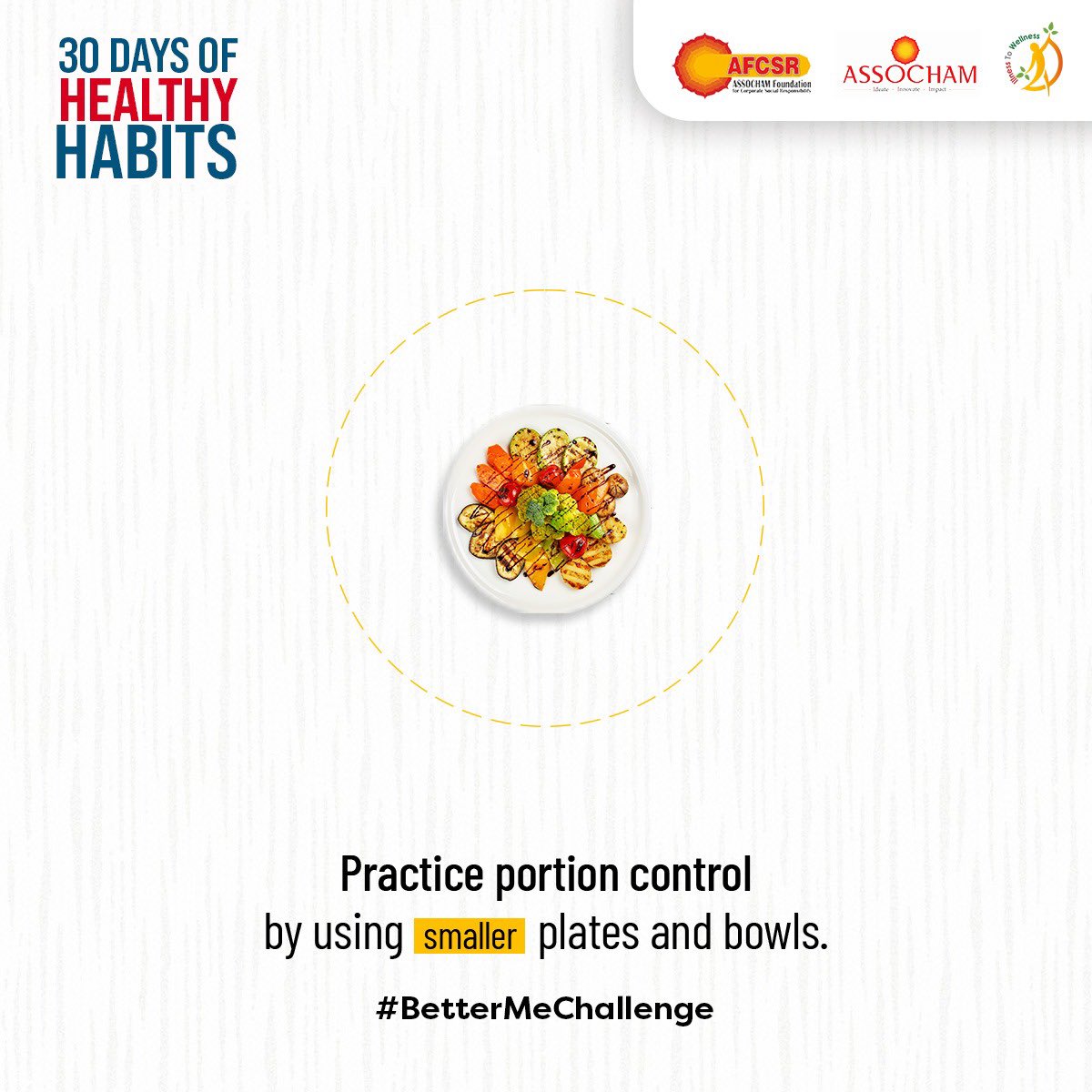 itwsays's tweet image. Control your portions with smaller plates! Using a smaller plate can help you eat less, reduce your caloric intake, &amp;amp; promote mindful eating habits. 

#BetterMeChallenge #IllnessToWellness #30DaysofHealthyHabits