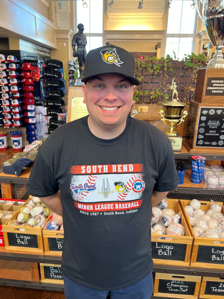SBCubs's tweet photo. Throwback Thursday means the return of the South Bend Silver Hawks! Check out some of the new #SilverHawks merchandise now available at the Cubs Den Team Store!
#ThrowbackThursday #tbt 
SHOP: https://t.co/Tiq8egnOD7 https://t.co/eh62hOpfNx