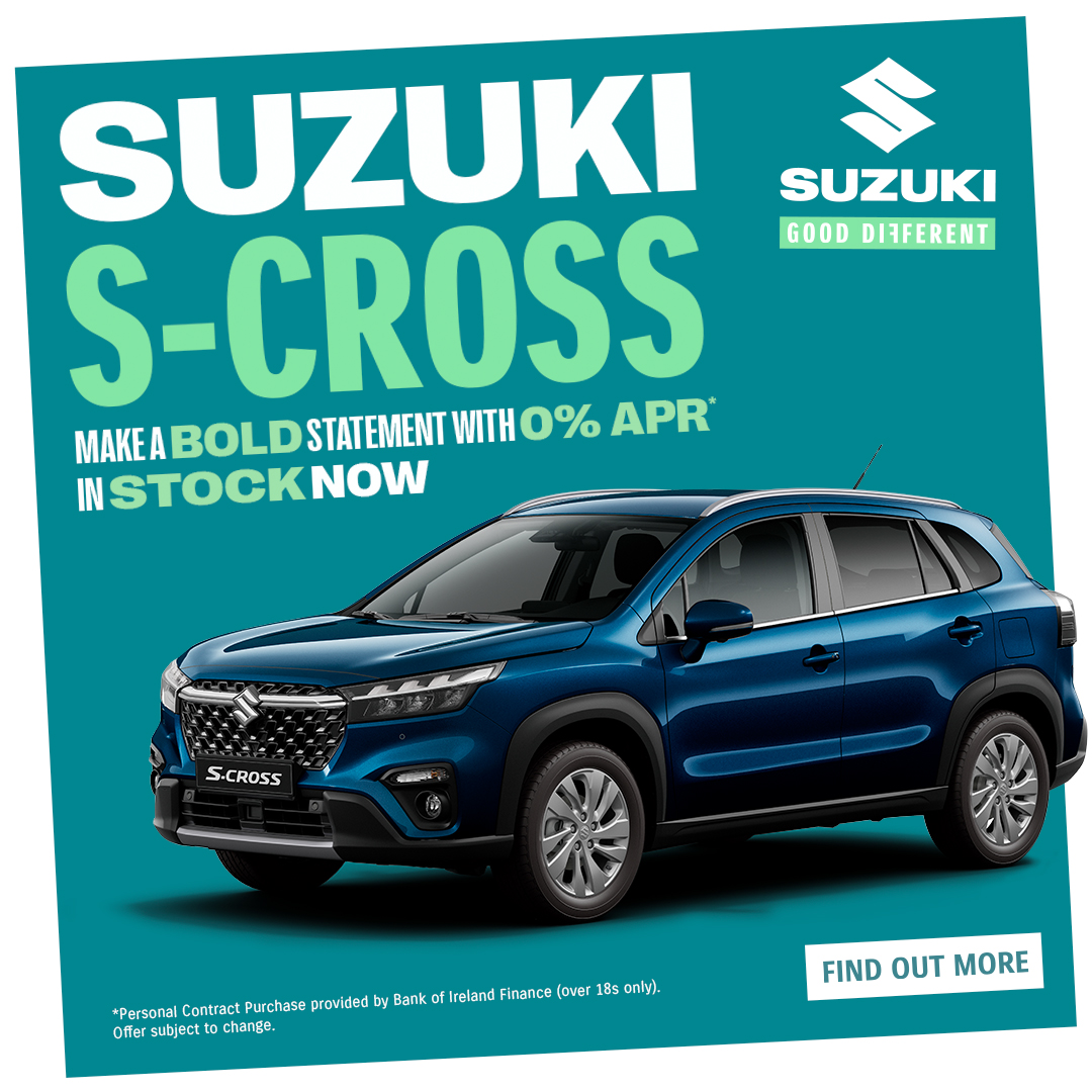 Still thinking about the Suzuki S-Cross? Make it yours from €30,465 with 0% APR. Book a test drive now. #Suzuki #GoodDifferent