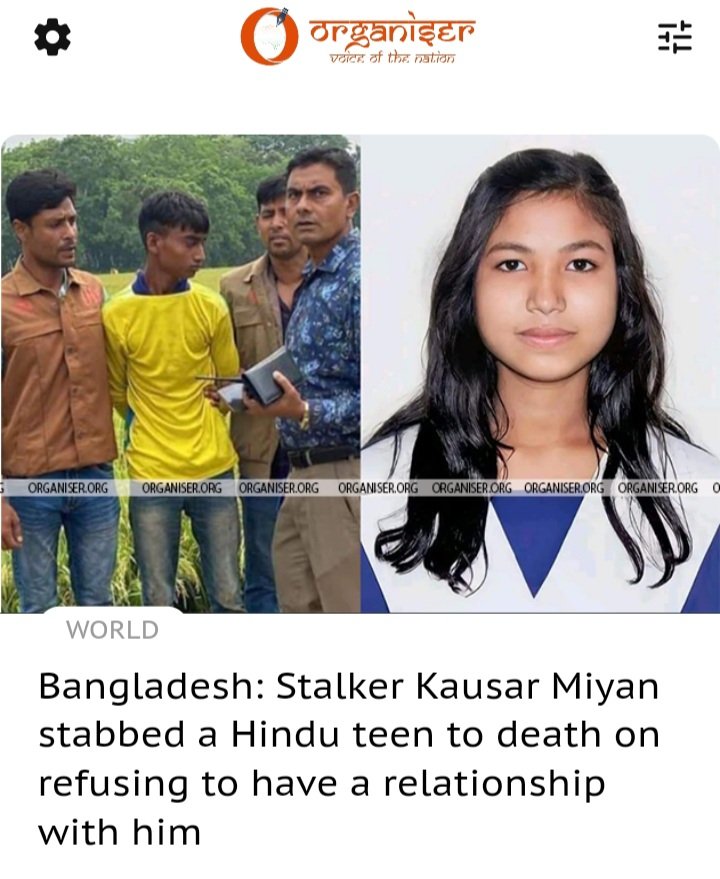 anshul_aliganj's tweet photo. Bangladesh 

16 year old H¡ndu Girl 'Mukti Burman' stabbed to death by Msl¡m stalker Kausar Miyan , for refusing his love proposal https://t.co/Km1wxMtLlp