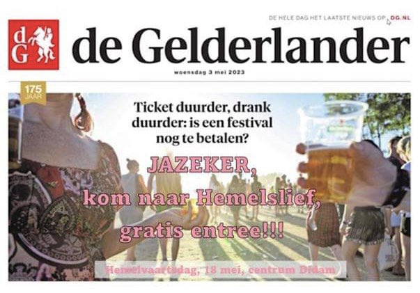 #Hemelvaartsdag #Festival #Didam

Gratis Entree!