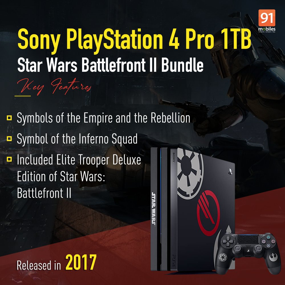 Sony PlayStation 4 Pro Console 1TB Star Wars: Battlefront II