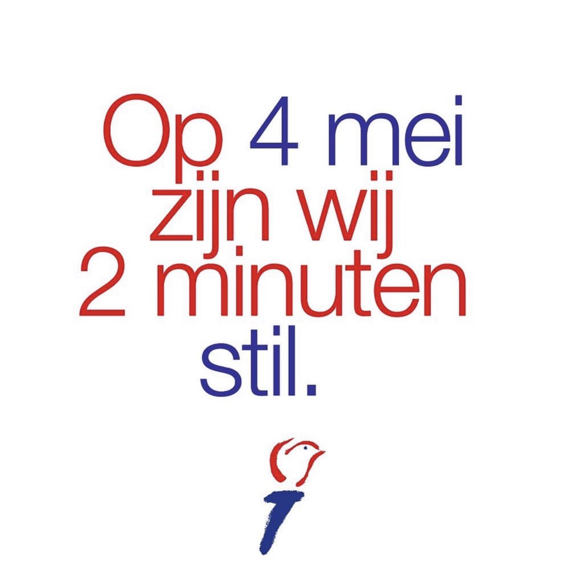Op 4 mei zijn wij 2 min stil. Zo herdenken we de slachtoffers die de oorlog niet hebben overleefd. 

We vertellen hun verhalen zodat we die doorgeven aan toekomstige generaties en staan we stil bij onze vrijheid.  #4mei