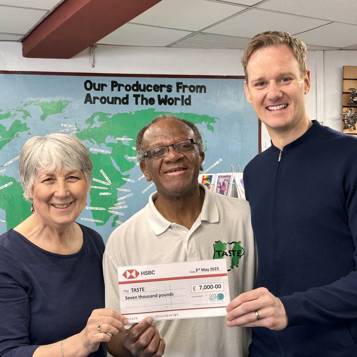 Thank so much to Jenny &amp; Rob and the team at <a href="/GoodTasteSheff/">Good Taste Sheffield</a> in Sheffield who raised £7000 for <a href="/taste_safewater/">TASTE</a> 

The money will be used to upgrade diesel generators &amp; electricity boreholes to solar powered ones &amp;  repair 15 handpumps &amp; give 15,000 people clean water in Nigeria❤️