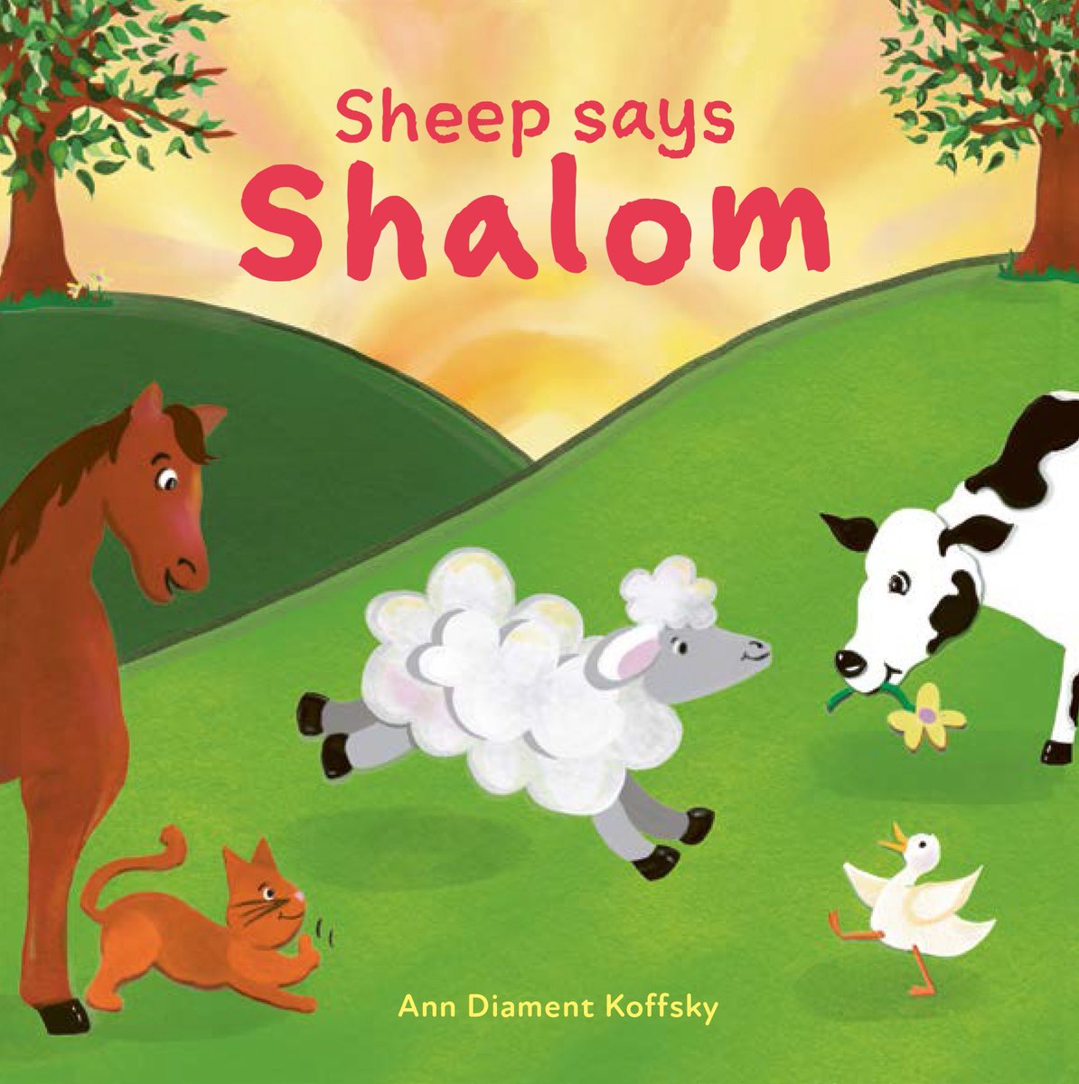 Cover reveal! SHEEP SAYS SHALOM, my new accordion/ board book, will be out from @GreenBeanBks this summer! #JewishAmericanHeritageMonth #JewishHeritageMonth #frumtwitter #CoverReveal #jewishboardbook