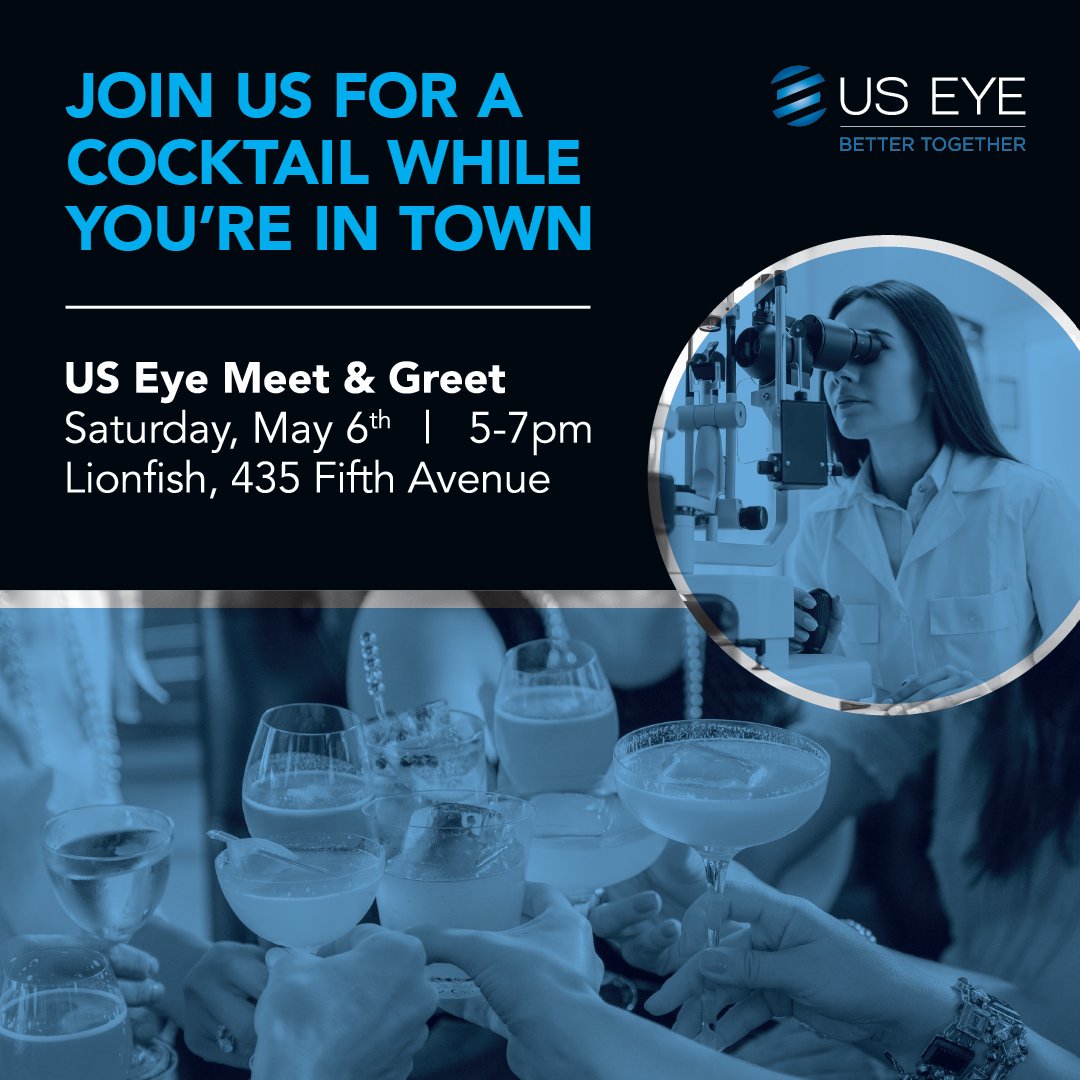 priyamathewsmd's tweet photo. Are you curious to learn more about private equity within ophthalmology? Please join us on Saturday at ASCRS, and meet the physicians and leadership of US Eye! All are welcome. Hope to see you there!!!! #useye #patientsfirst #physicianled #bettertogether https://t.co/vOYDGGZ9ev