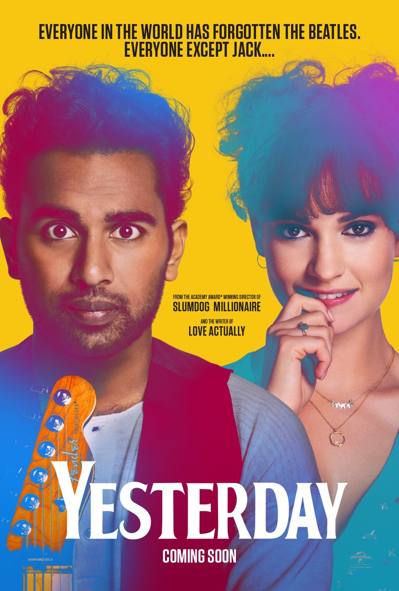 🎬 Günün Filmi 🎬
Yesterday (2019)
.
.
.
#gününfilmi #yesterday #dannyboyle #himeshpatel #lilyjames #edsheeran #katemckinnon #joelfry #ellisechappell #filmönerisi #filmtavsiyesi #thebeatles