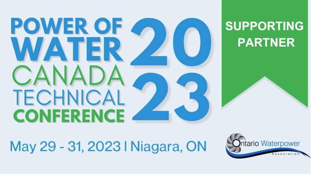 WiRE_Canada's tweet photo. The Ontario Waterpower Association is hosting the Power of Water Canada Conference & Trade Show May 29-31, featuring technical, operational & policy sessions as well as tremendous networking opportunities.
We’re glad to be a supporting partner of #POWC! https://t.co/ZQllWhIxQJ https://t.co/v9NaAI5OVw