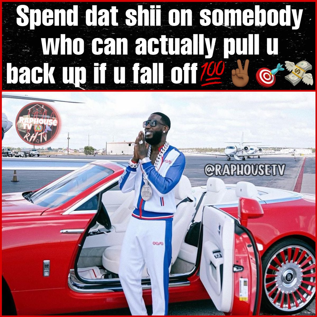 Spend dat shi on somebody who can actually pull u back up it u fall off💯✌🏾🎯💸