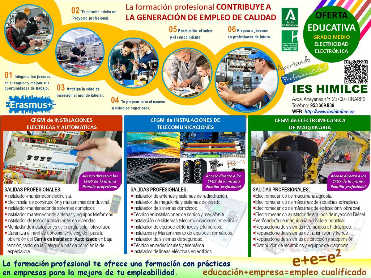 IESHimilce's tweet photo. Nuestra Oferta Educativa, tanto de Grados Medios como de Grados Superiores, para el curso 2023/2024. https://t.co/79EYTMJZWl
