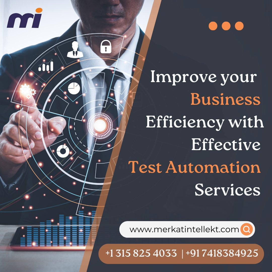 MerkatIntellekt's tweet image. Our Center of Excellence works towards ensuring the success of every test automation initiative of our clients &amp;amp; Independent Software Vendors with their automation needs.
Skype: lnkd.in/g2JYci2n
Search us: merkatintellekt.com
#testautomation #testautomationservices