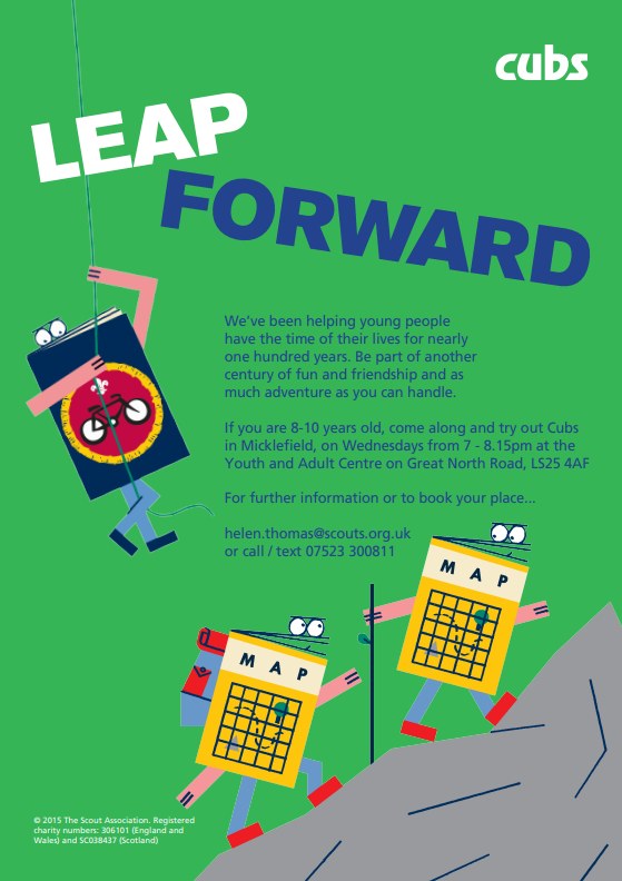 We've got spaces in Beavers for 6-8 year olds and Cubs for 8-10 year olds in Micklefield on Wednesdays - come along and try for free. Contact me for more details 

#beavers #cubs #scouts #skillsforlife #fun #friends #adventure #micklefield #leeds #garforth #aberford #kippax