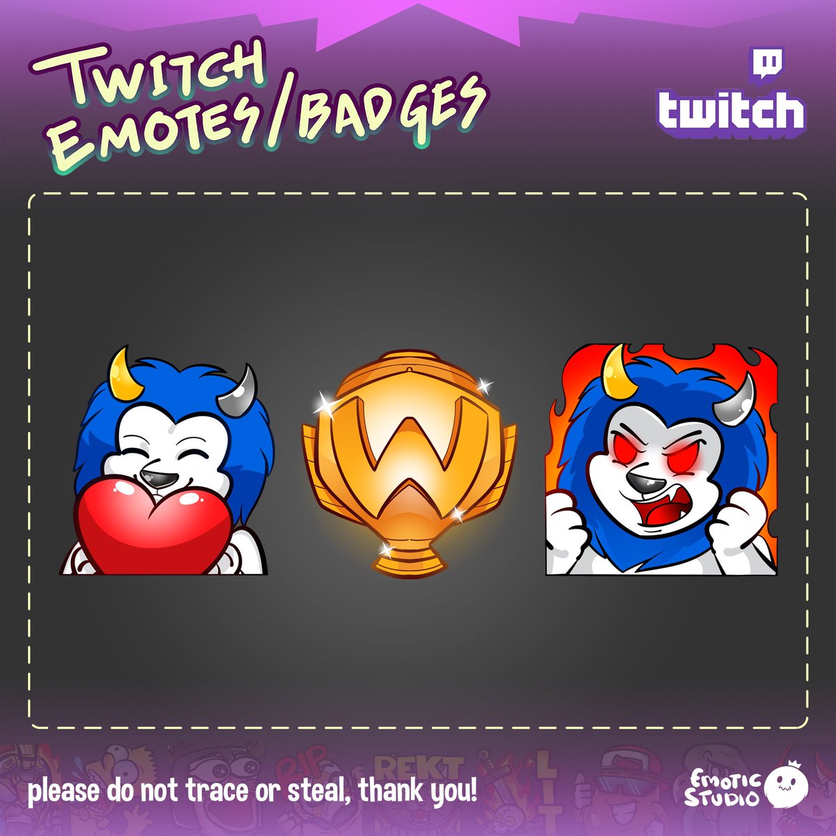 emoticstudio's tweet photo. Order done for the beast πͺπ» @6Mockin , thank you! β¨ #twitch #emotes #akalankastudios on #fiverr
#emoticstd #emoticstudio #emotic https://t.co/If3lqfqXs7