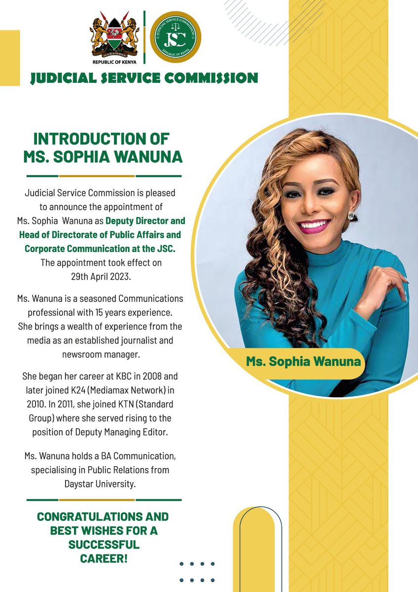 SophiaWanuna's tweet photo. As I celebrate my birthday today, my heart is full. 
 I appreciate all the wonderful colleagues I had the privilege to work with as a journalist.
 Grateful for those who have watched me over the years. For the hundreds that I hosted on TV, asanteni sana. A New Chapter now begins https://t.co/FUhFHdiFCL