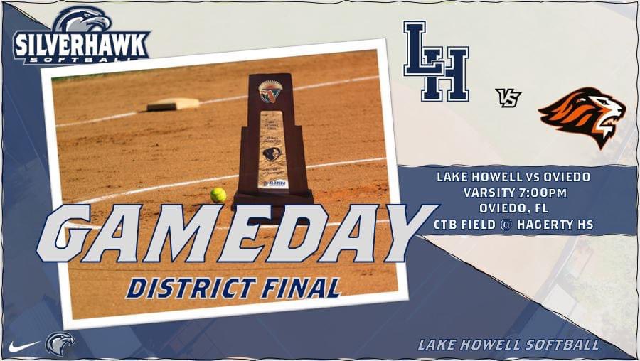 #𝙂𝘼𝙈𝙀𝘿𝘼𝙔 
𝘿𝙄𝙎𝙏𝙍𝙄𝘾𝙏 𝙁𝙄𝙉𝘼𝙇 🏆
🆚Oviedo
📆May 4
🕰7:00
📍Oviedo, FL
🏟CTB Field - Hagerty HS