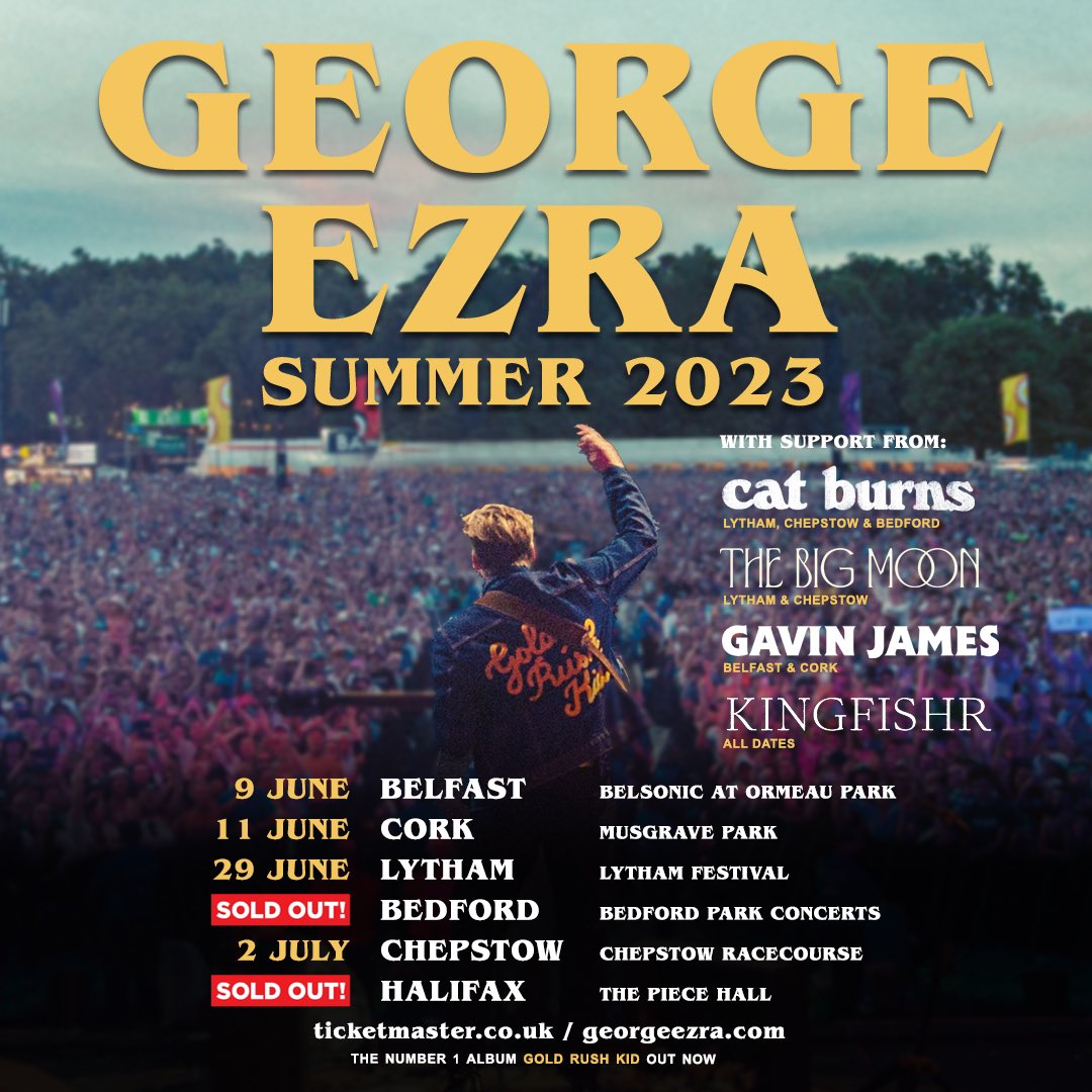 Bedford and Halifax shows have sold out! There are still some tickets left for the remaining summer shows 🎟️ georgeezra.com/live