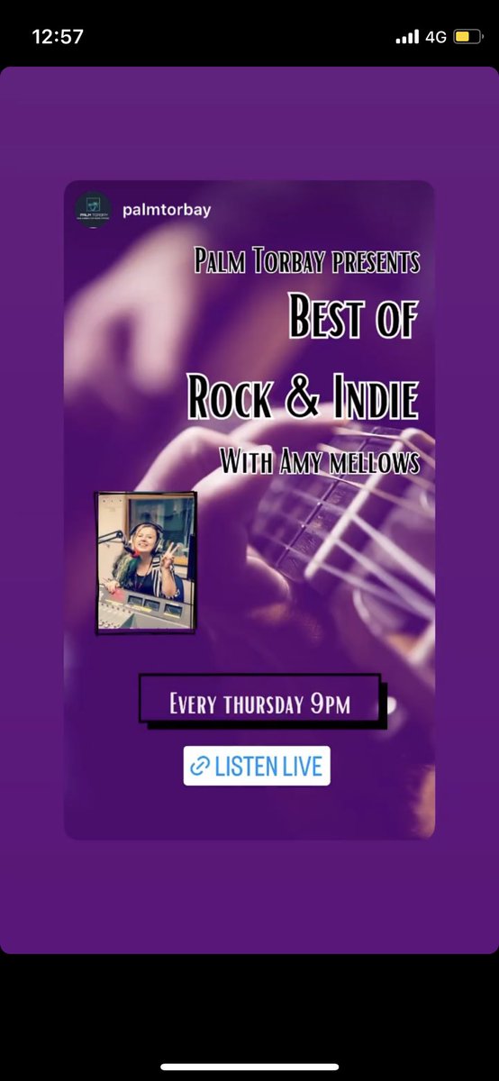 amymellows's tweet photo. https://t.co/D3jdc5sTha Tonight 9-11pm :) 🎸🤘🏻 https://t.co/h9IrzFfln6