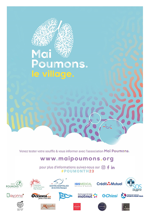 CHCoteBasque's tweet image. Pays Basque #prévention  #Bayonne #poumon 
8 mai: « prévention santé poumon  » du service pneumologie du @CHCoteBasque donne RDV  village« Mai poumons » avec @villedebayonne   @avironofficiel manifestation pour tt savoir sur le poumon et prévenir les  maladies respiratoirers