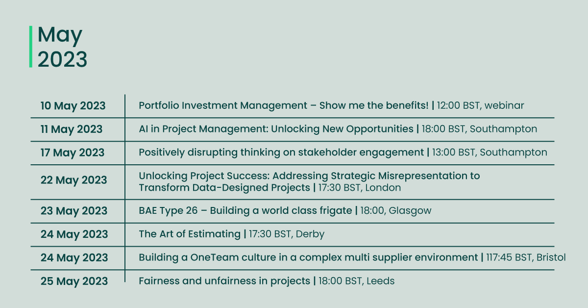 Would you like to enhance your expertise in project, programme, or portfolio management? Our volunteers organise informative events and webinars to share the latest knowledge with the #projectmanagement community. Book your place now: bit.ly/3FKu0KP?utm_so…