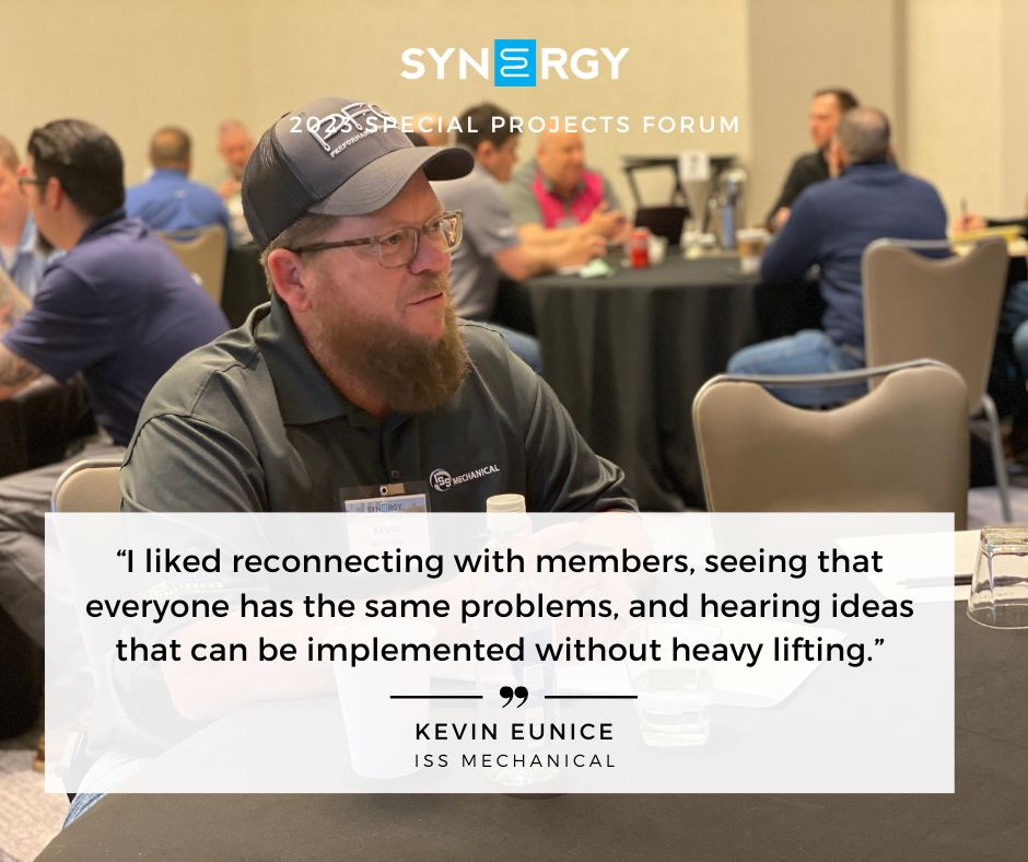 tweetsbysynergy's tweet photo. “I liked reconnecting with members, seeing that everyone has the same problems, and hearing ideas that can be implemented without heavy lifting.”
#TeamSynergy #HVACPeerGroup #SpecialProjects #HVACProjects #InOurMembersWords https://t.co/bPsfPARtic