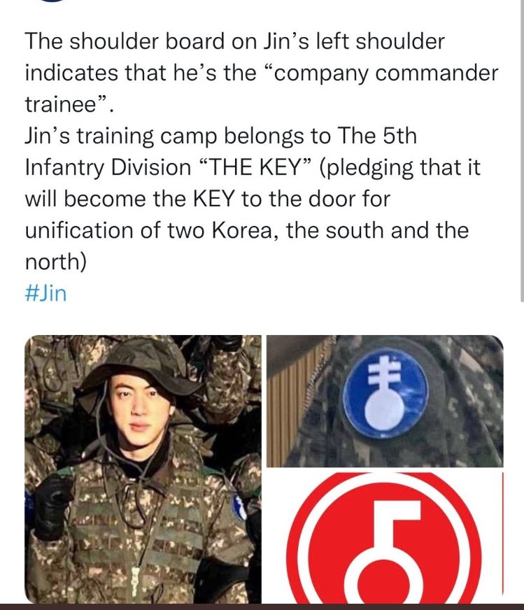 shad9299's tweet photo. Jin during training was a company commander and now a private first class, assistant training instructor and squad leader🧿 https://t.co/QQmxfzrn2F