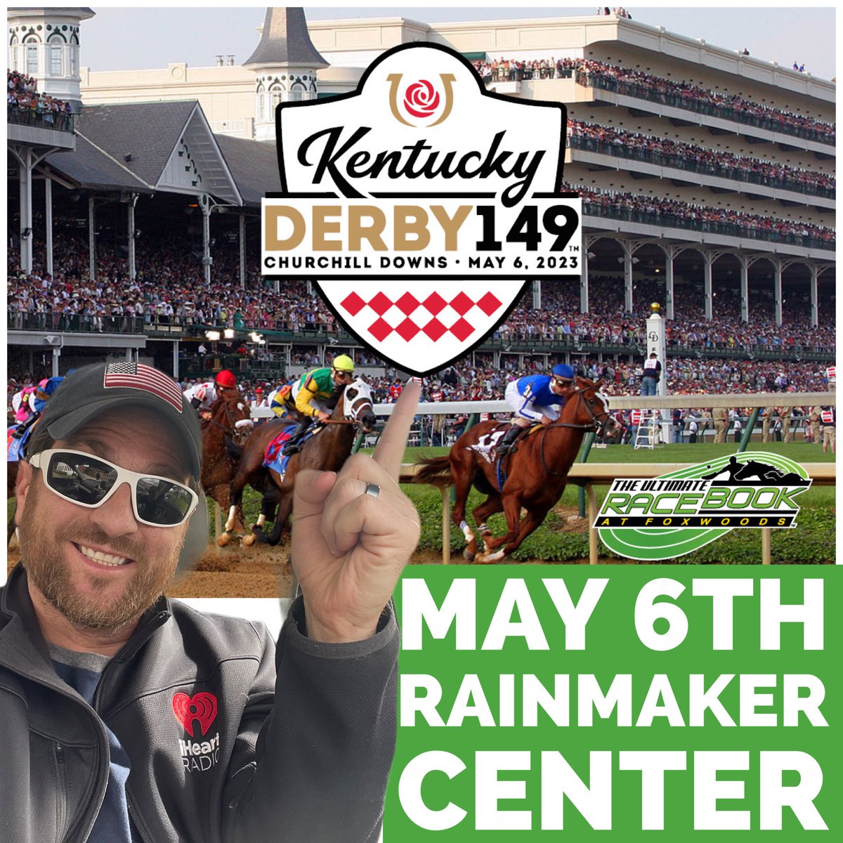 kerrycollinsCT's tweet image. Watch the @KentuckyDerby at @FoxwoodsCT Saturday!  Woot woot! #KentuckyDerby2023 #foxwoods @theriver1059