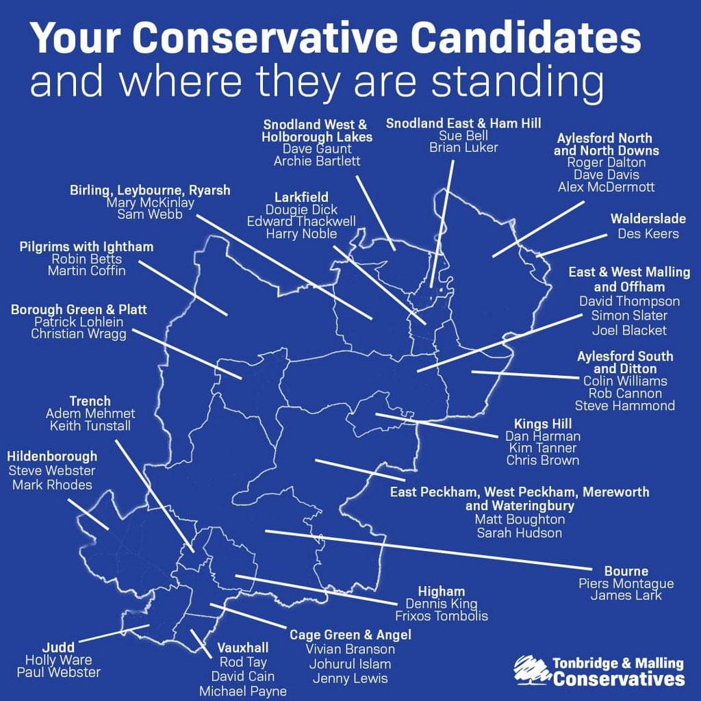 As polling day ticks on here’s a reminder of your Conservative candidates and the wards they’re standing in!