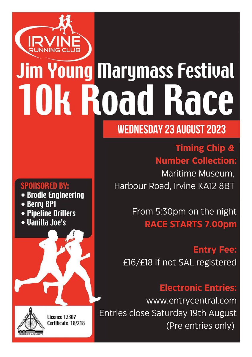 Remember there are still spaces left for our annual 10k road race, an event not to be missed, especially when it means you'll get a free ice cream! 🍦

#IrvineRunningClub #KeepOnRunning