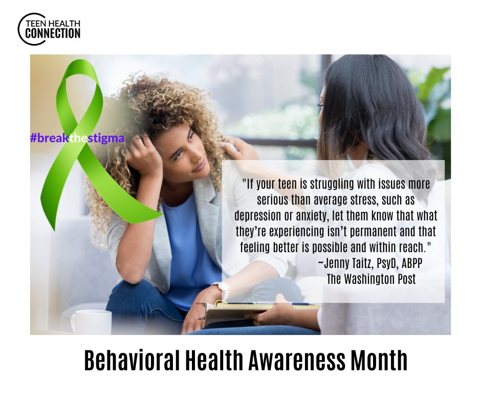 TeenHealthConne's tweet photo. Parents and caregivers play a crucial role in fostering good mental health. #BehavioralHealthAwarenessMonth #BreakTheStigma #TeenHealthConnection #ParentingTeens https://t.co/KdTbZ38AtM