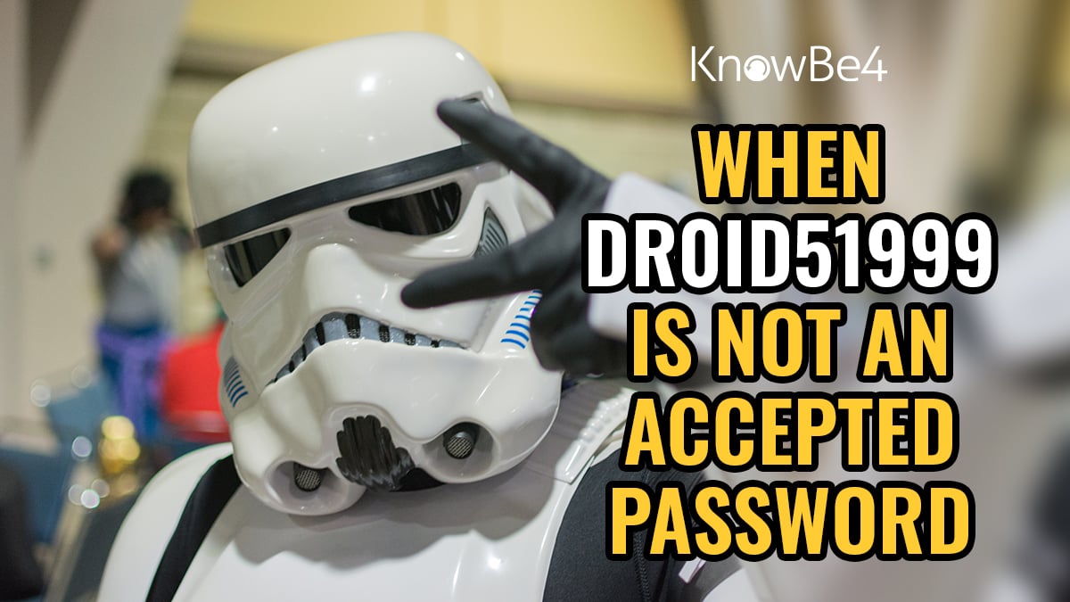 Happy #WorldPasswordDay and #Maythe4th be with you! We created fun memes that celebrate both holidays for you to share with your users. Lookout for more password security and Star Wars posts today and download our new password security resource kit! bit.ly/3nvc1ST