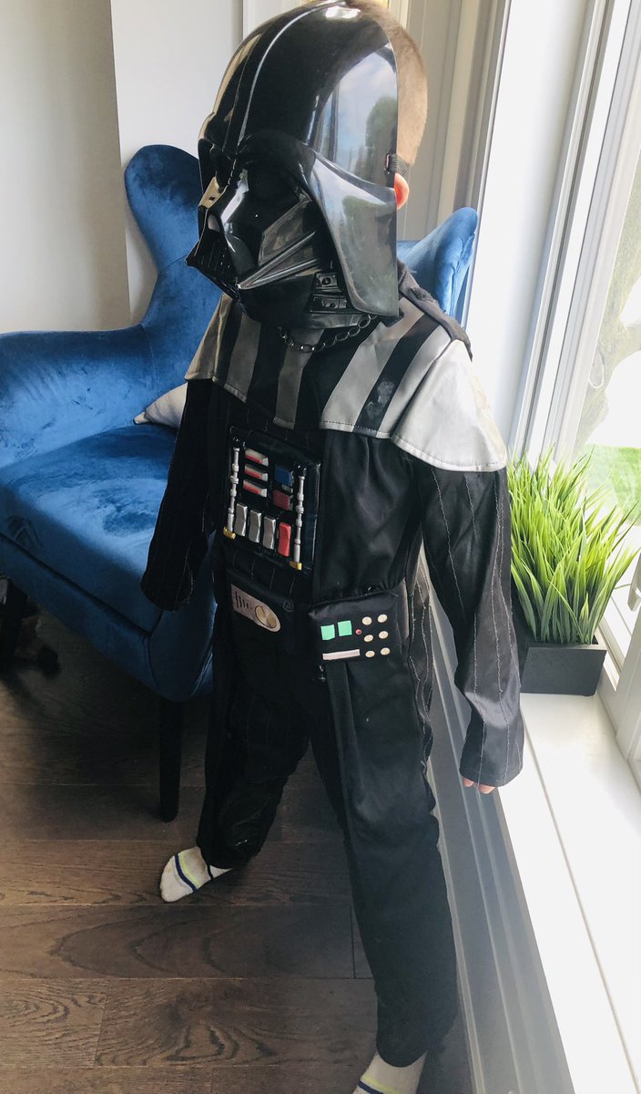 When you’re not a fan of #May4thBeWithYou but your son has been waiting all week to go school like this….