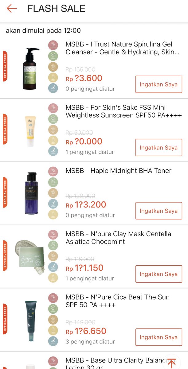 heybogosipeo's tweet photo. INFO LAYANAN DISKON!🔥

Kalo kalian cari diskonan 5.5 besok catet nih, pantau Shopee Mallnya MSBB ada FLASH SALE 5k, 15k, 25k mulai jam 00.00 WIB. All product up to 95% pokonya👍🏻

Shopeenya: https://t.co/AU9t14MFfu https://t.co/QwKxHZkv1g