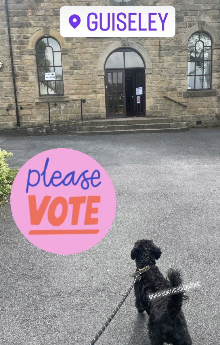 AmyLeeds94's tweet photo. #dogsatpollingstations https://t.co/GmEalvgHYi