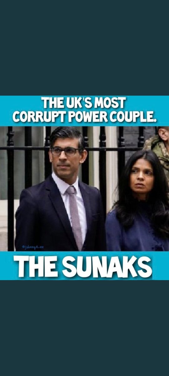 THE UK'S  MOST CORRUPT POWER COUPLE
#RISHISUNAKNOTMYPM 
#RISHIOUT