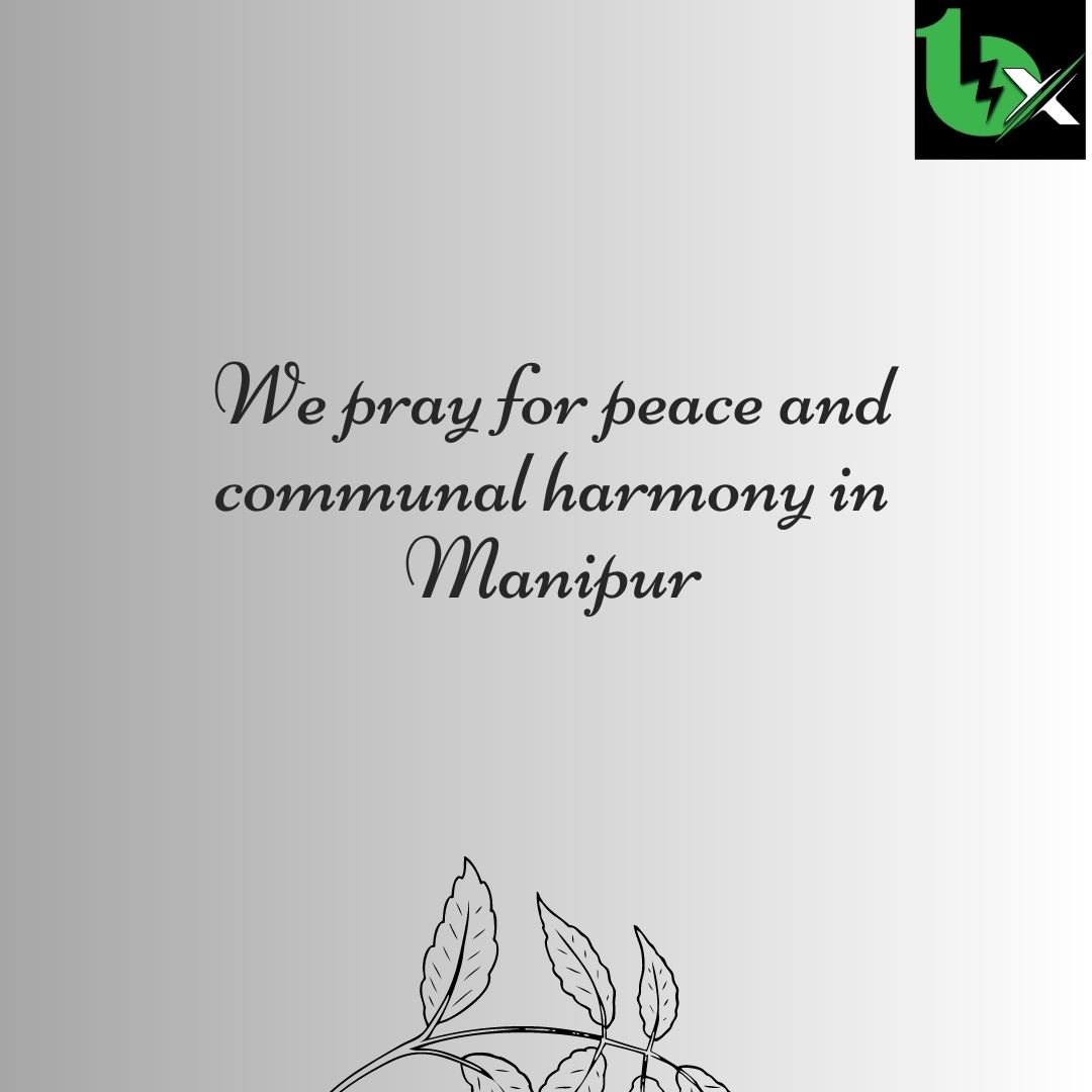 At this very difficult time, we pray for peace and communal harmony in Manipur 🙏 #manipurisburning  #SaveManipur  #peace #communalharmony